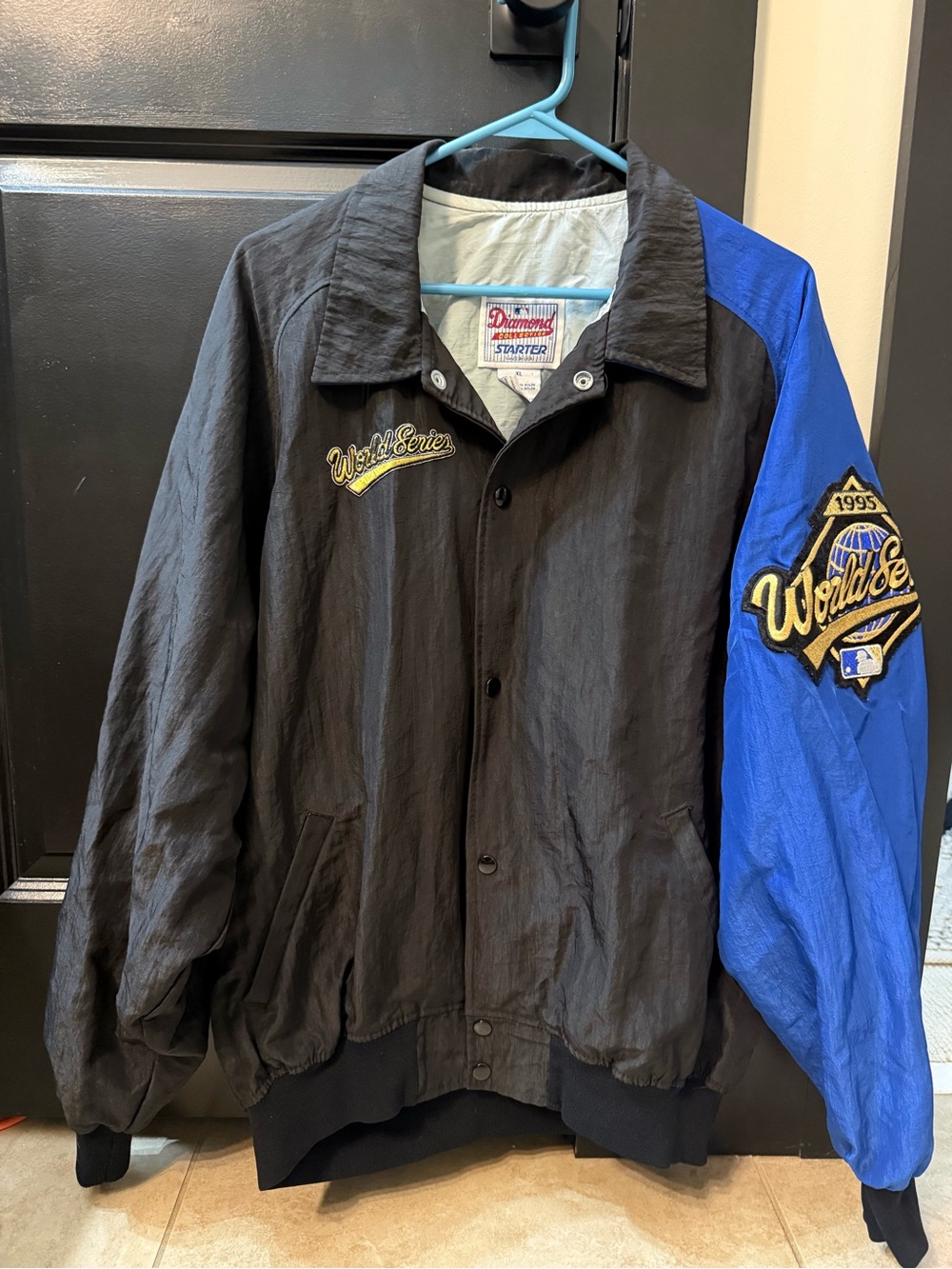 Starter Diamond Collection 1995 World Series Black & Blue Jacket vintage